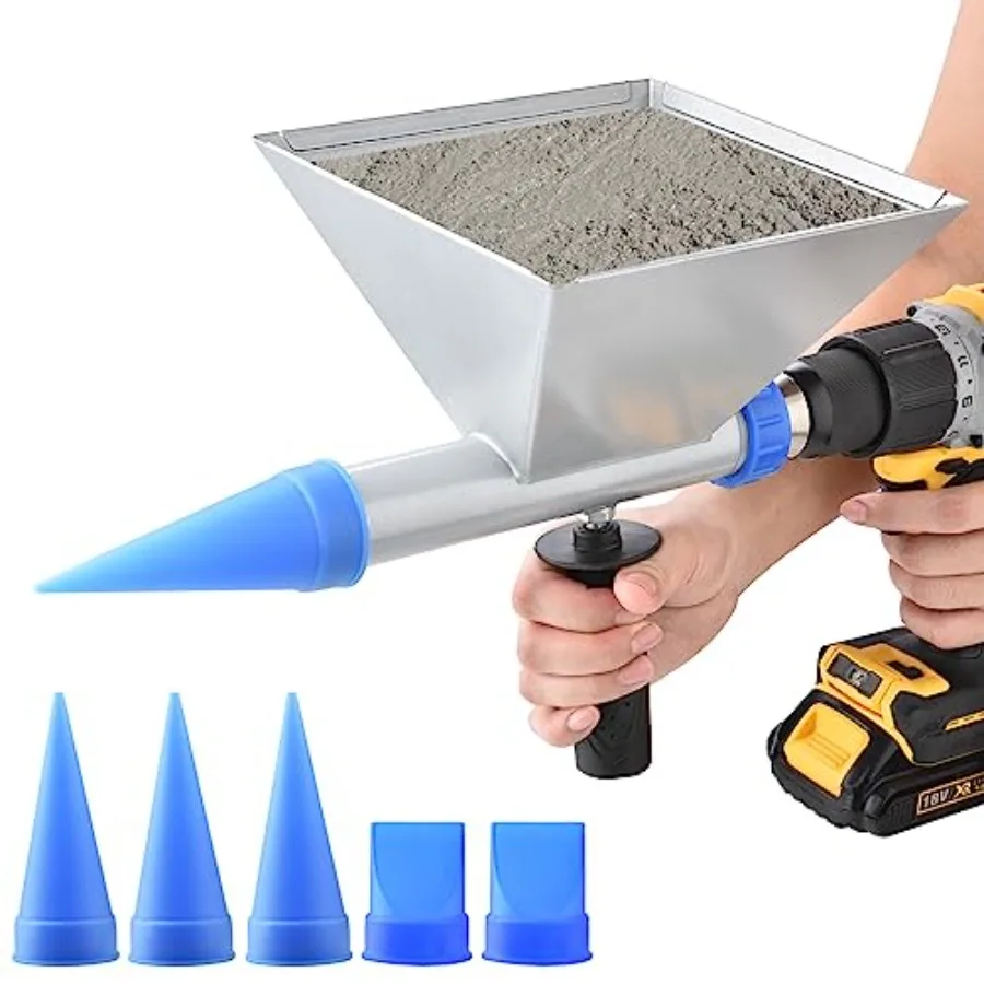 Auger Mortar Caulking GunAll-Metal Portable Pointing Grouting Caulking Sprayer With 5 Nozzles for Walls Bricks Floors Not inclu
Auger Mortar Caulking GunAll-Metal Portable Pointing Grouting Caulking Sprayer With 5 Nozzles for Walls Bricks Floors Not inclu
