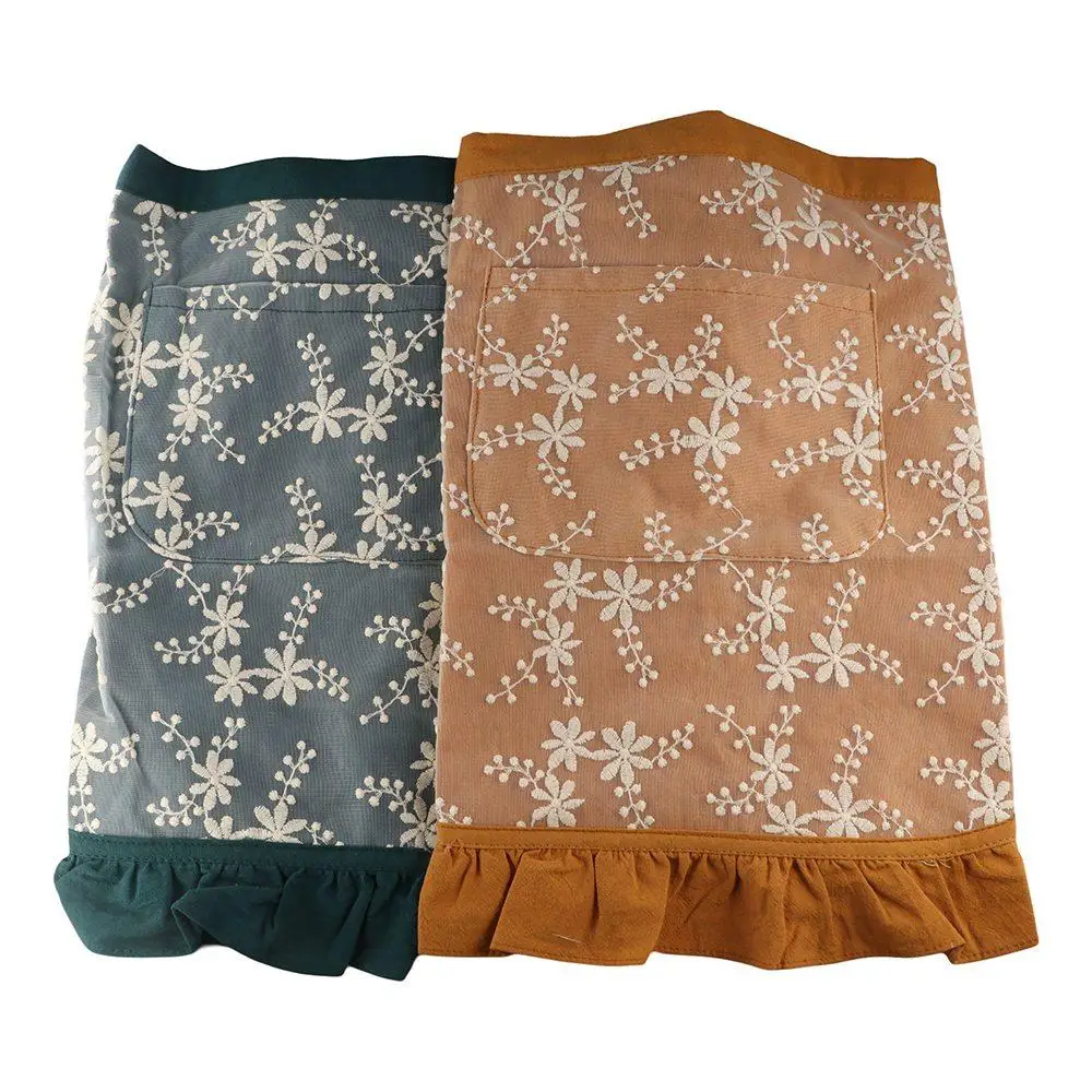 Elegant Lace Embroidered Half Apron with 2 Pockets Washable Women's Waist Apron Stain-Resistant Oil-Proof Ruffled Half Apron
Elegant Lace Embroidered Half Apron with 2 Pockets Washable Women's Waist Apron Stain-Resistant Oil-Proof Ruffled Half Apron