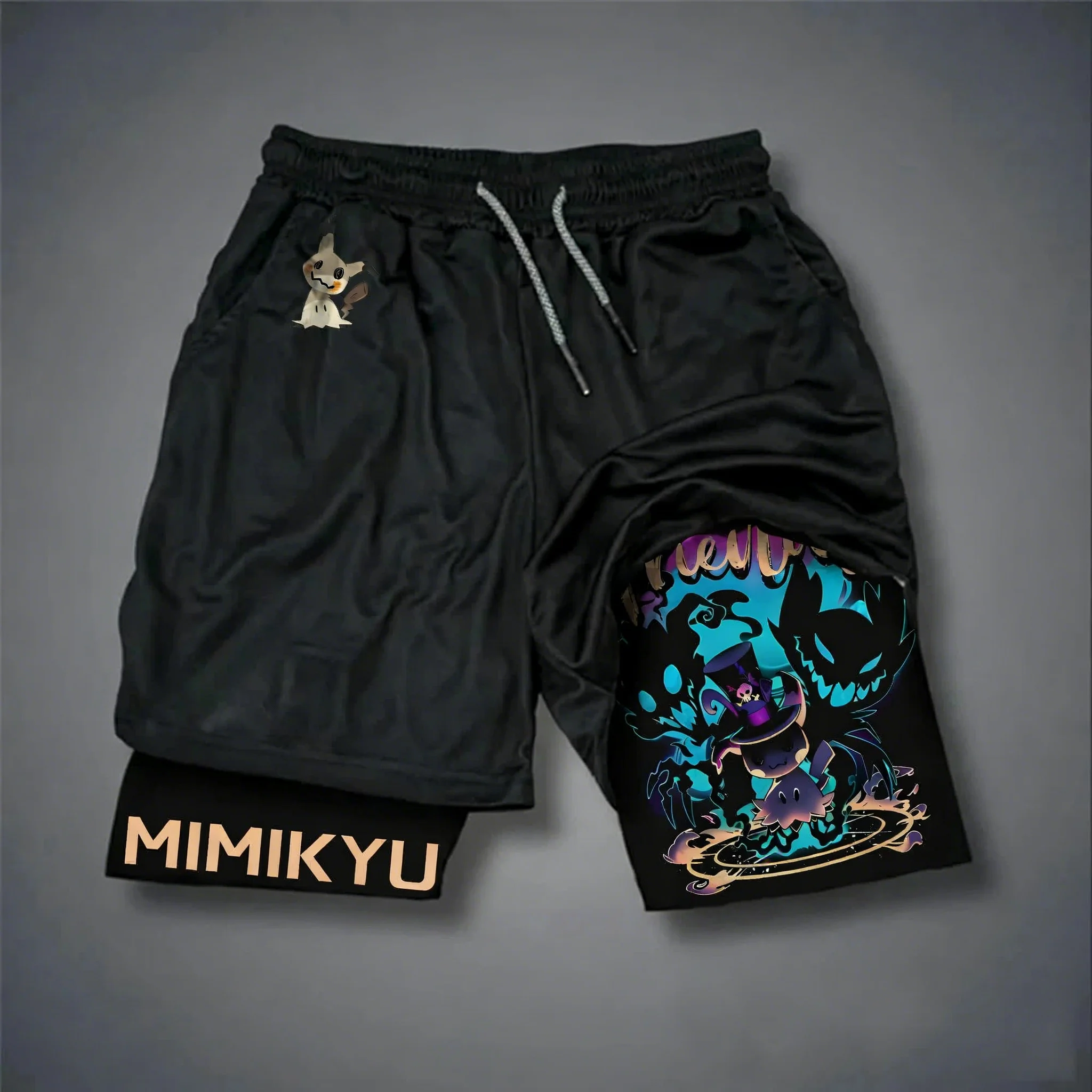 Pokemon Anime Pikachu Gengar Peripheral Double-layer Shorts Summer Men's Fitness Fashionable Breathable Sports Pants
Pokemon Anime Pikachu Gengar Peripheral Double-layer Shorts Summer Men's Fitness Fashionable Breathable Sports Pants