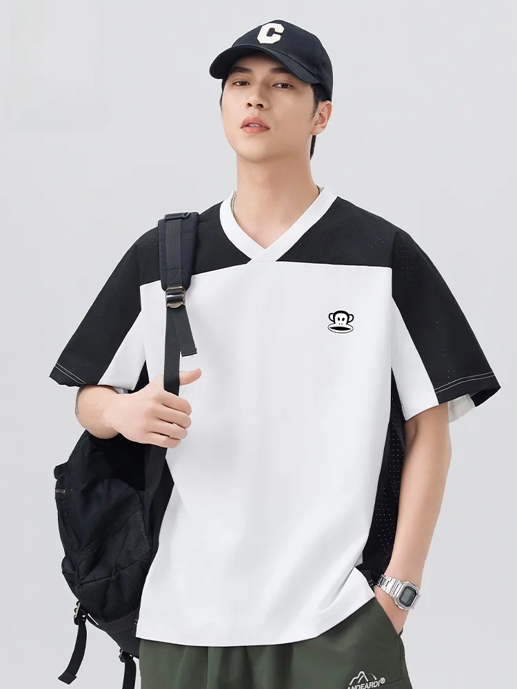 Футболка Paul Frank Ice Silk Loose Fit с коротким рукавом и круглым вырезом, тонкая, летняя, в американском стиле, с цветными блоками, премиум-класса, с принтом обезьяны.
Футболка Paul Frank Ice Silk Loose Fit с коротким рукавом и круглым вырезом, тонкая, летняя, в американском стиле, с цветными блоками, премиум-класса, с принтом обезьяны.