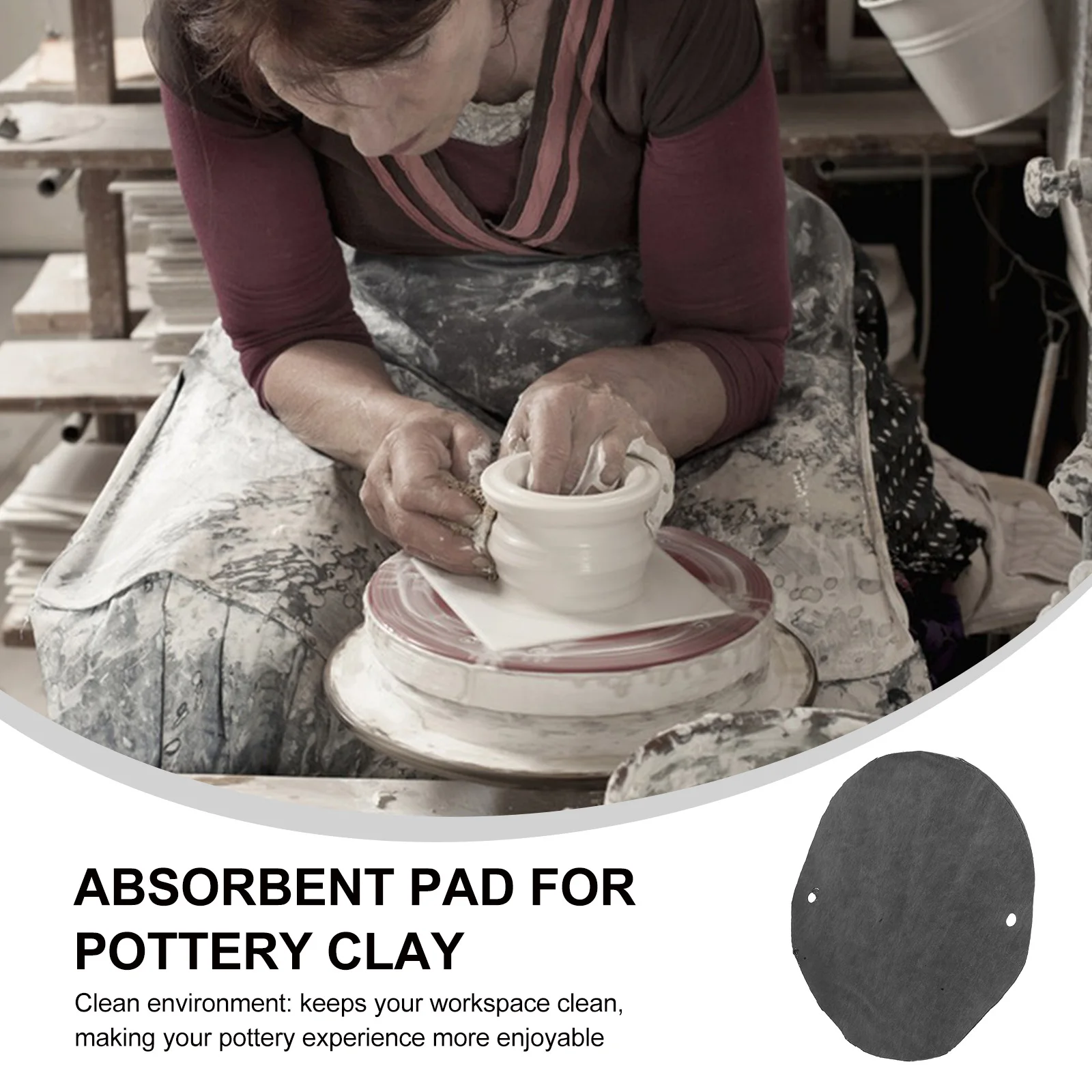 Ceramic Pottery Absorbing Clay Cloth Mat Round Dual Hole Cloth PVA Material Throwing Pad Clay Tools Accessories
Ceramic Pottery Absorbing Clay Cloth Mat Round Dual Hole Cloth PVA Material Throwing Pad Clay Tools Accessories