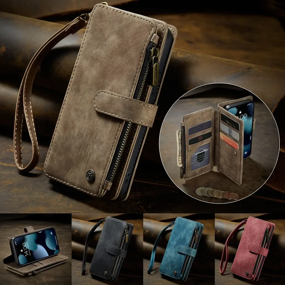 Zipper Wallet Leather Cards Solt Case For Apple iPhone 13 Stylish Appearance Protective multifunctional Cover funda
Zipper Wallet Leather Cards Solt Case For Apple iPhone 13 Stylish Appearance Protective multifunctional Cover funda