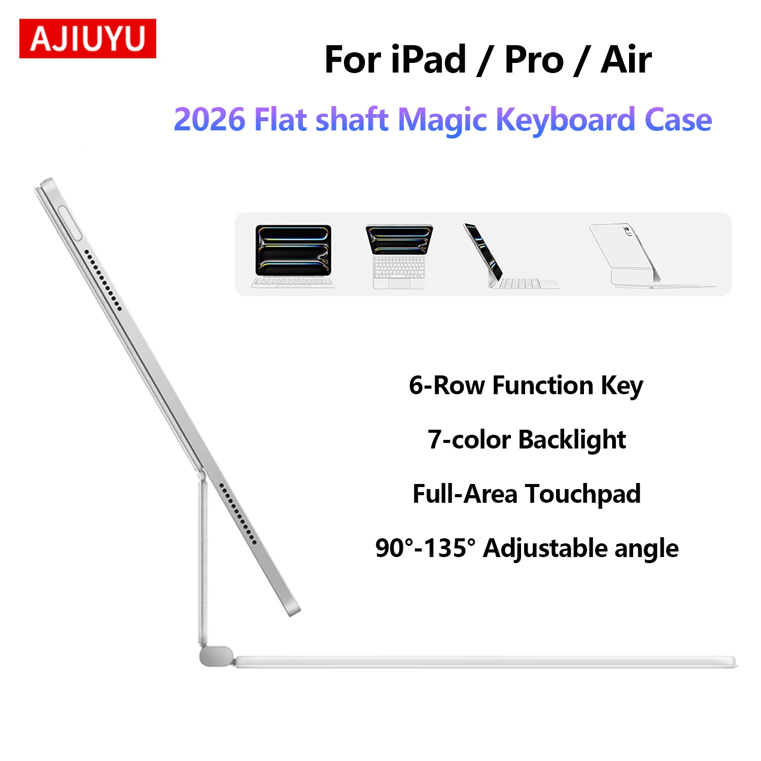 Magnetic Magic Keyboard For iPad Pro 11 12.9 2018-2022 Air 5 4 10th 10.9" A16 Air 11 13 Inch Pro 11 13 M4 M5 Smart Cover Folio
Magnetic Magic Keyboard For iPad Pro 11 12.9 2018-2022 Air 5 4 10th 10.9" A16 Air 11 13 Inch Pro 11 13 M4 M5 Smart Cover Folio