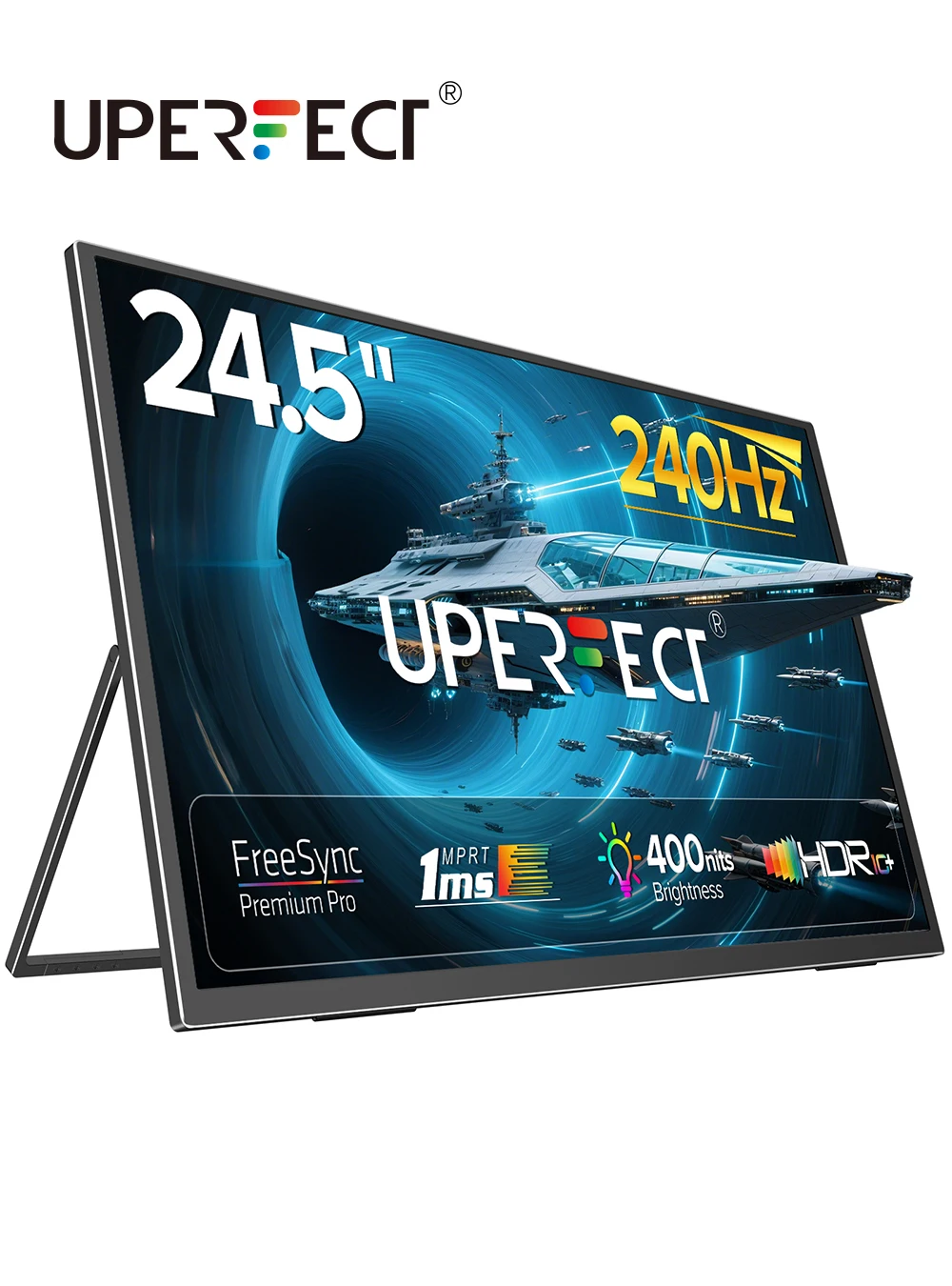 Портативный игровой монитор UPERFECT 24,5 дюйма, 240 Гц, 1 мс, для ноутбука с HDR FreeSync, защитой зрения, внешним экраном для ПК, телефона, игровой консоли
Портативный игровой монитор UPERFECT 24,5 дюйма, 240 Гц, 1 мс, для ноутбука с HDR FreeSync, защитой зрения, внешним экраном для ПК, телефона, игровой консоли