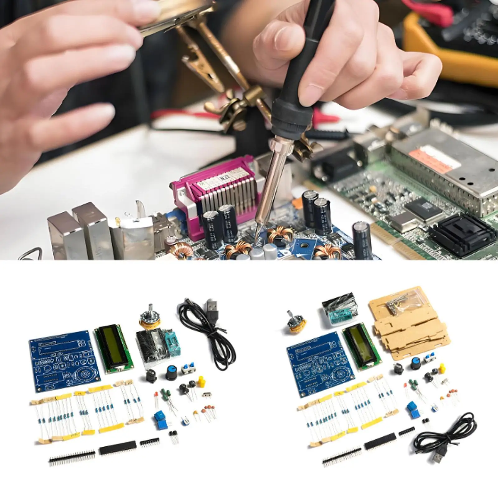 Capacitance and Inductance Meter Measuring Instrument LCD Display Circuit Board Welding Practice for School Lab Teens Teacher
Capacitance and Inductance Meter Measuring Instrument LCD Display Circuit Board Welding Practice for School Lab Teens Teacher