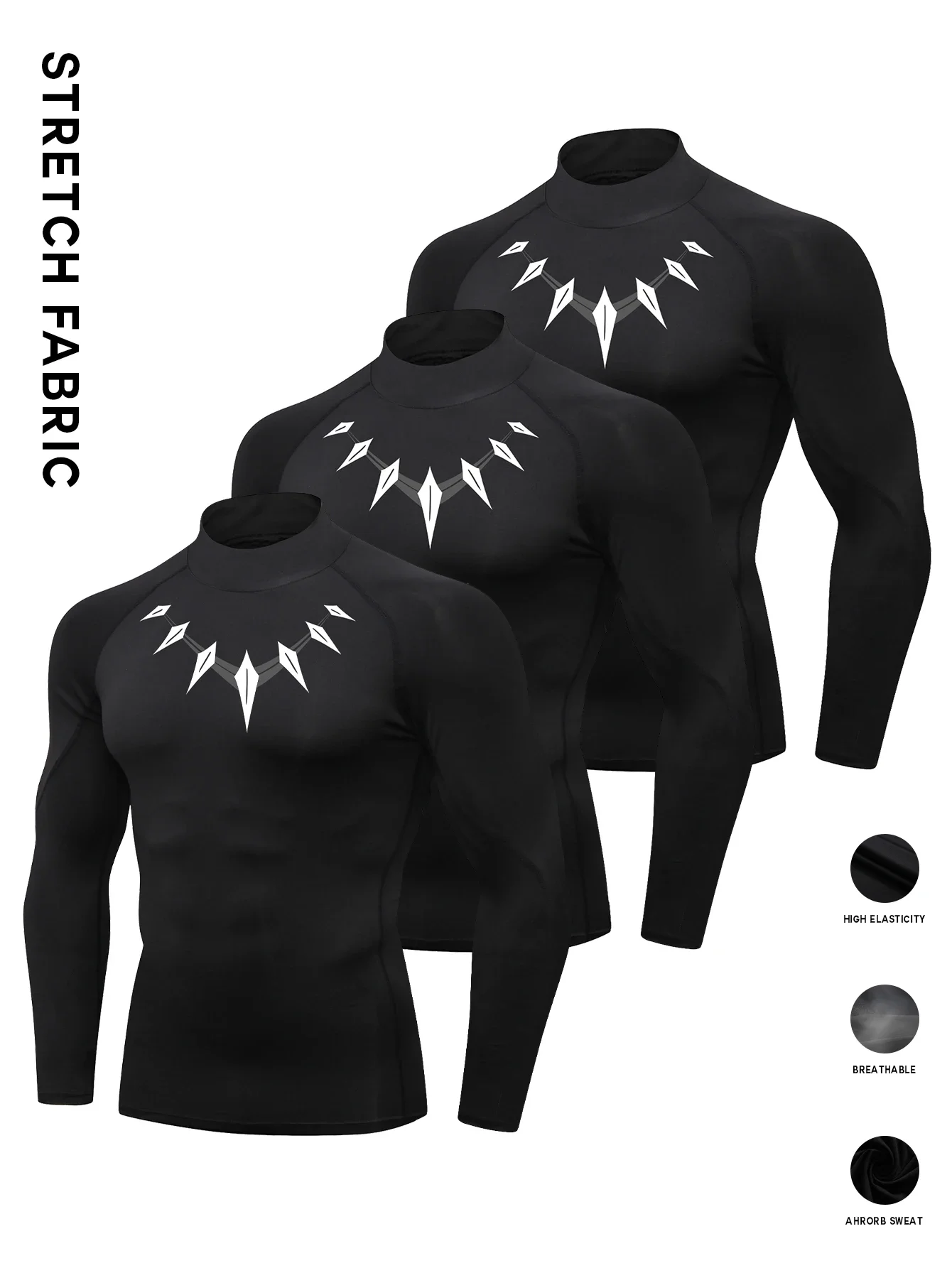 The 2025 T-shirt three-piece set features novel printed designs, is soft and highly elastic, and allows for smooth movement
The 2025 T-shirt three-piece set features novel printed designs, is soft and highly elastic, and allows for smooth movement