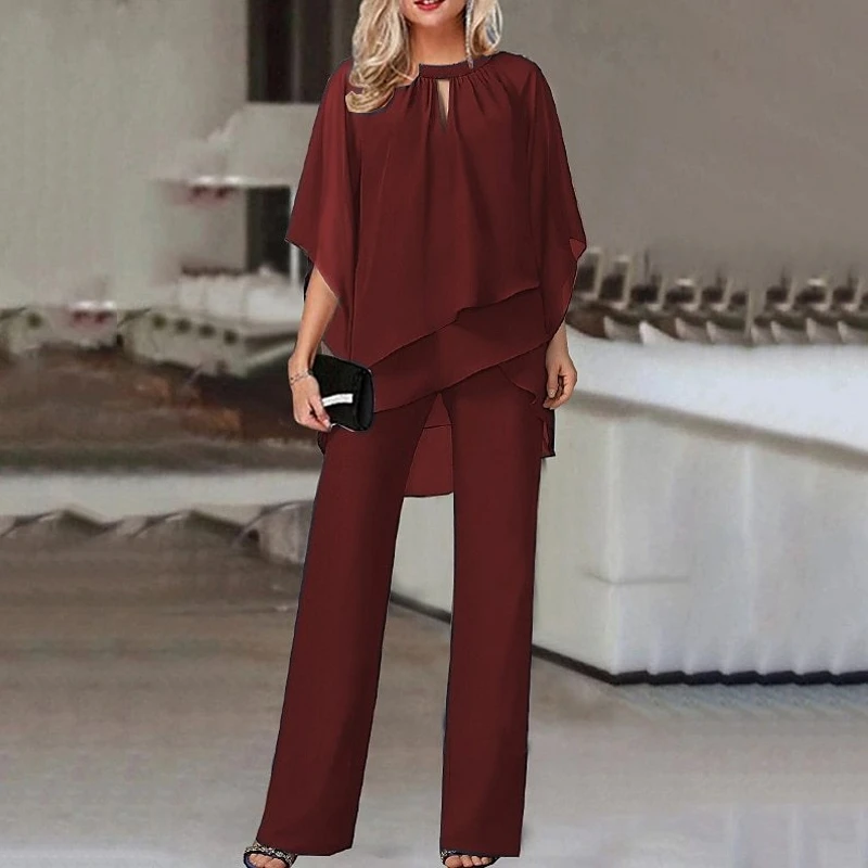 2 Piece Sets New Arrival Spring Autumn Matching Women Sets Three Quarters Sleeve Irregular Top And Pants Suits Outfits Clothing
2 Piece Sets New Arrival Spring Autumn Matching Women Sets Three Quarters Sleeve Irregular Top And Pants Suits Outfits Clothing