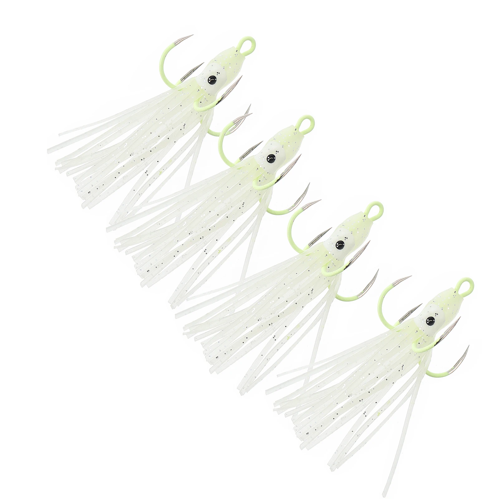 4pcs Glow Octopus Hooks Four Claw Hook Lure Fishing Jigger Soft Bait Squid Artificial Baits Durable Four Claw Hook
4pcs Glow Octopus Hooks Four Claw Hook Lure Fishing Jigger Soft Bait Squid Artificial Baits Durable Four Claw Hook