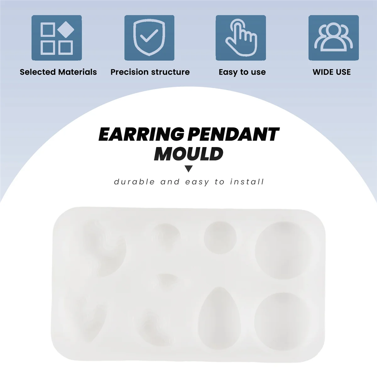 New-Design 4 Pack DIY Island Necklace Gem Pendant Epoxy Mould Silicone Mould
New-Design 4 Pack DIY Island Necklace Gem Pendant Epoxy Mould Silicone Mould