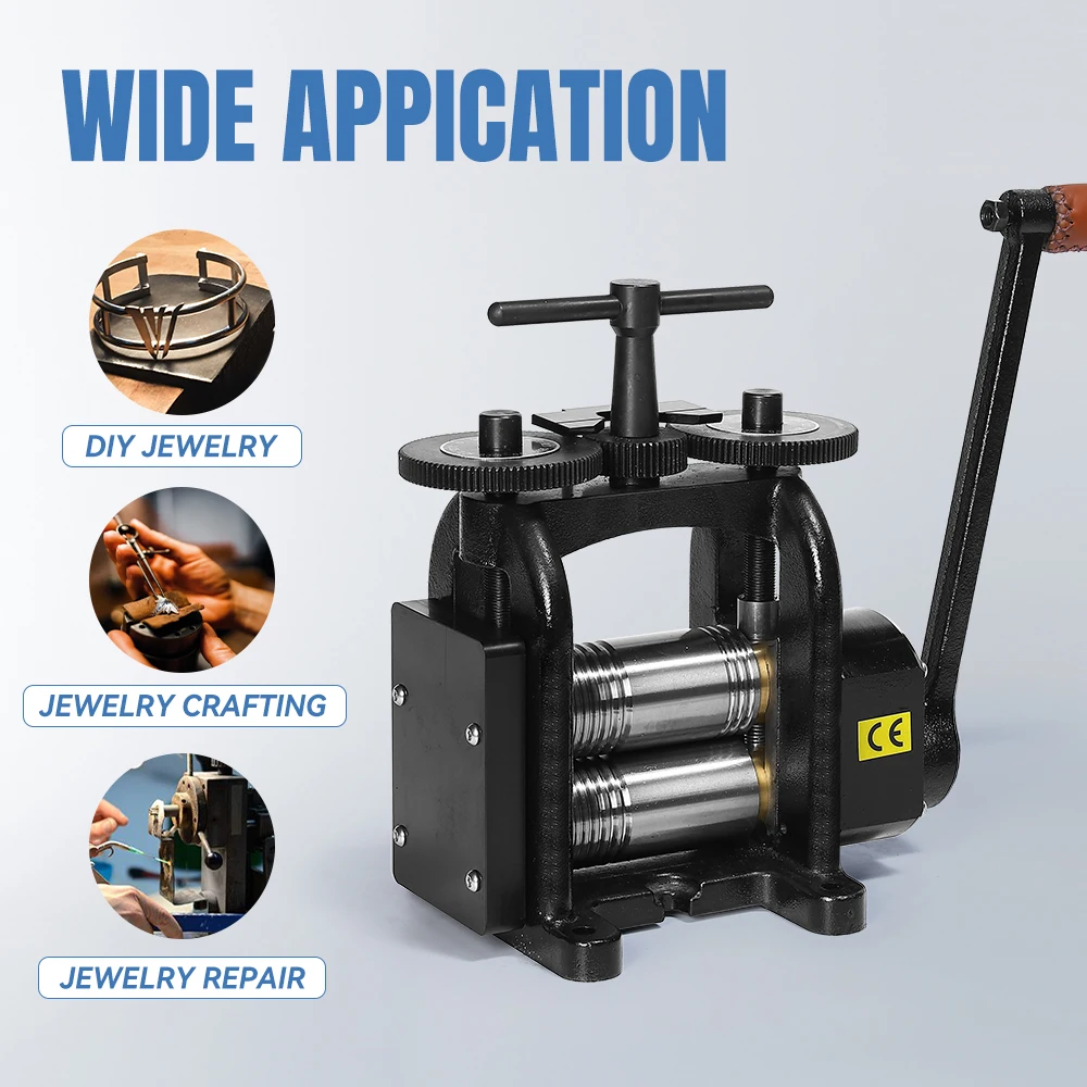 Jewellery Used Rolling Mill Machine Ring Manual Combination Metal Mini Making Semicircle Pattern Wire Roller Tool LK-RM05
Jewellery Used Rolling Mill Machine Ring Manual Combination Metal Mini Making Semicircle Pattern Wire Roller Tool LK-RM05