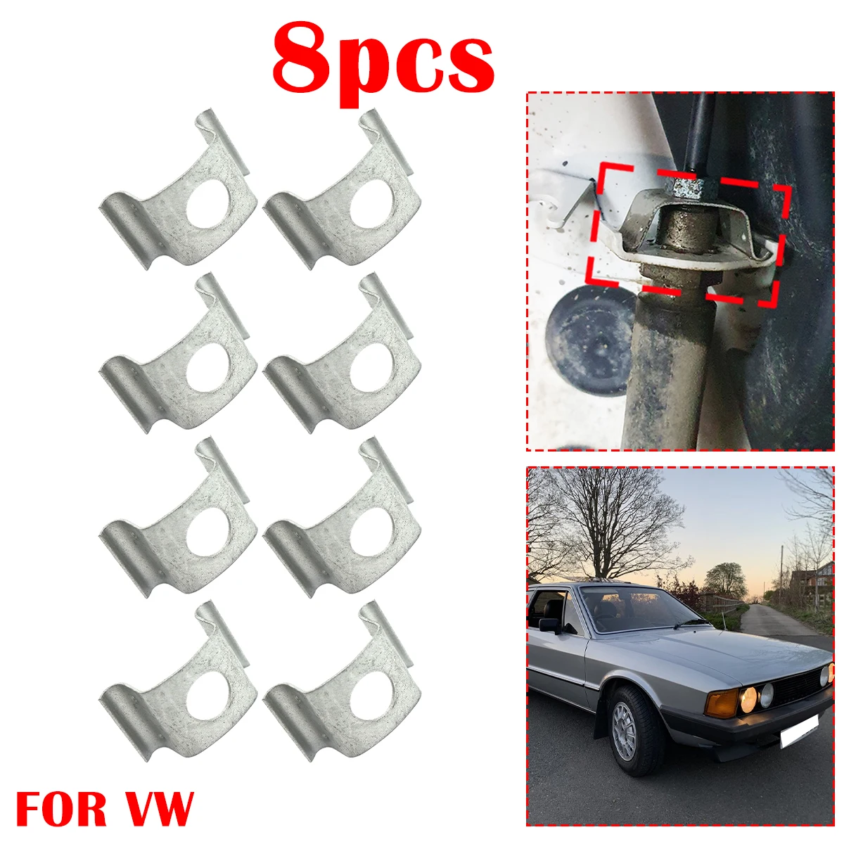 8pcs Car Brake Hose Line Fixing Securing Clips Bracket Retaining Rivets Spring Accessories FOR VW GOLF MK1 SCIROCCO TRANSPORTER
8pcs Car Brake Hose Line Fixing Securing Clips Bracket Retaining Rivets Spring Accessories FOR VW GOLF MK1 SCIROCCO TRANSPORTER