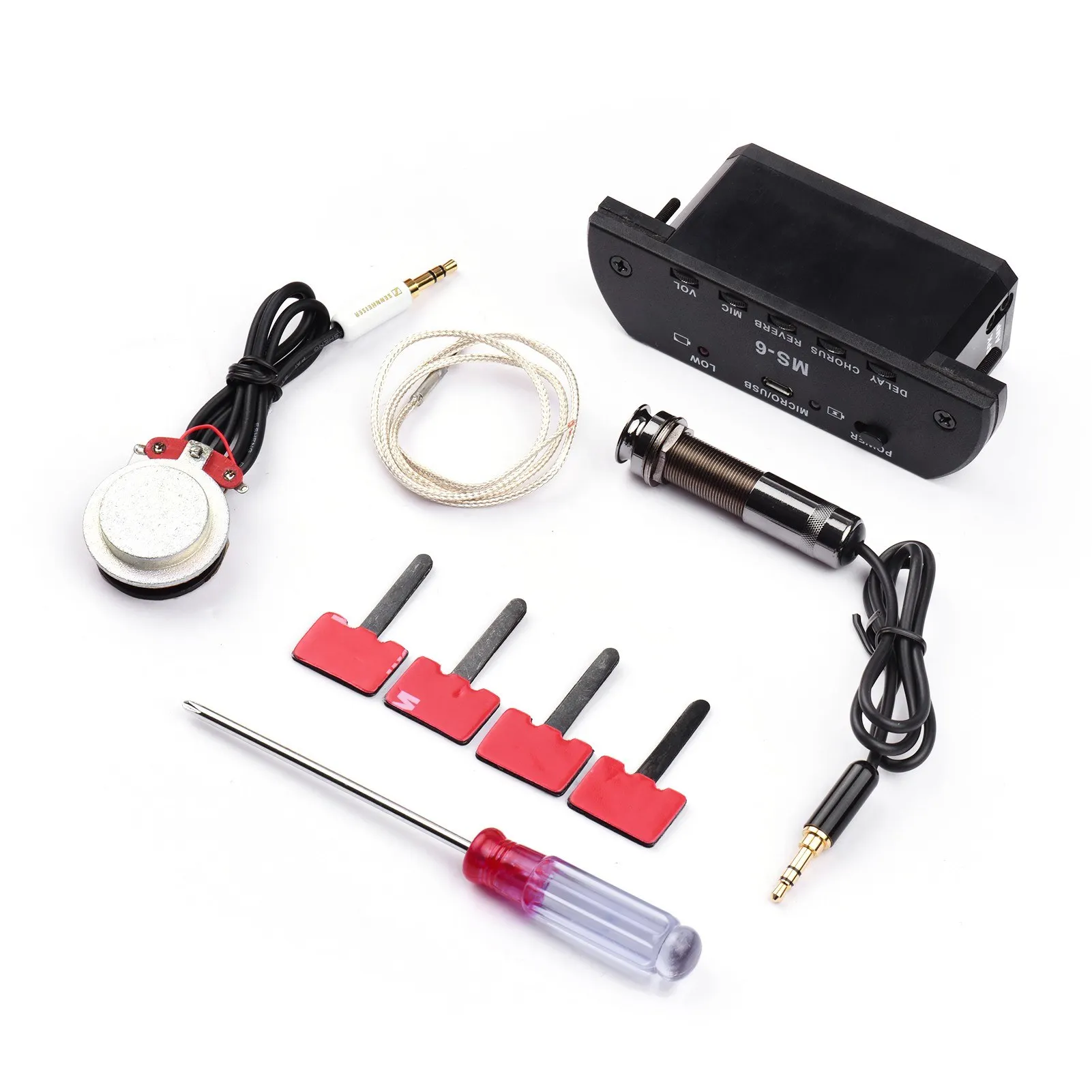2025 Acoustic Guitar Pickup Resonance Pickups Preamp System With Rechargeable Battery
2025 Acoustic Guitar Pickup Resonance Pickups Preamp System With Rechargeable Battery