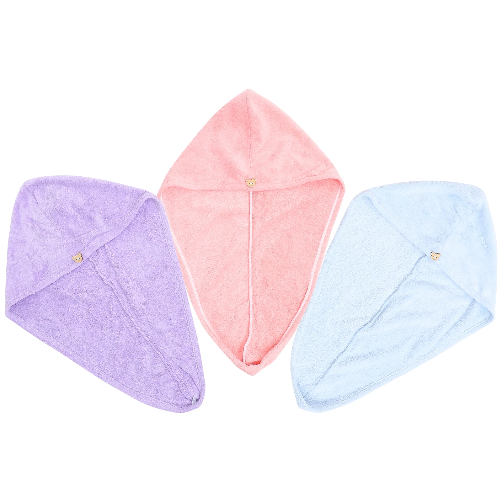 3pcs Coral Fleece Dry Hair Hat Thick Drying Cap Shower Absorbent Water Travel Bath Make Up Hair Care Fiber 
3pcs Coral Fleece Dry Hair Hat Thick Drying Cap Shower Absorbent Water Travel Bath Make Up Hair Care Fiber