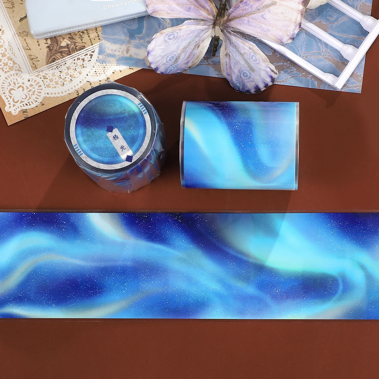 53 мм * 5 м винтажная синяя Аврора пейзажная ПЭТ-лента креативный DIY материал для журнала коллаж канцелярские принадлежности для скрапбукинга
53 мм * 5 м винтажная синяя Аврора пейзажная ПЭТ-лента креативный DIY материал для журнала коллаж канцелярские принадлежности для скрапбукинга