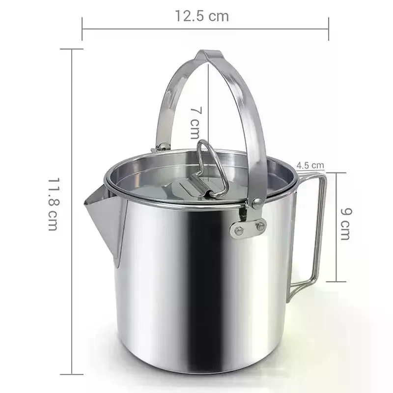 Outdoor Coffee Pot Portable Camping Kettle Lightweight Large Capacity Easy Clean for Hiking Travel Tea Making
Outdoor Coffee Pot Portable Camping Kettle Lightweight Large Capacity Easy Clean for Hiking Travel Tea Making