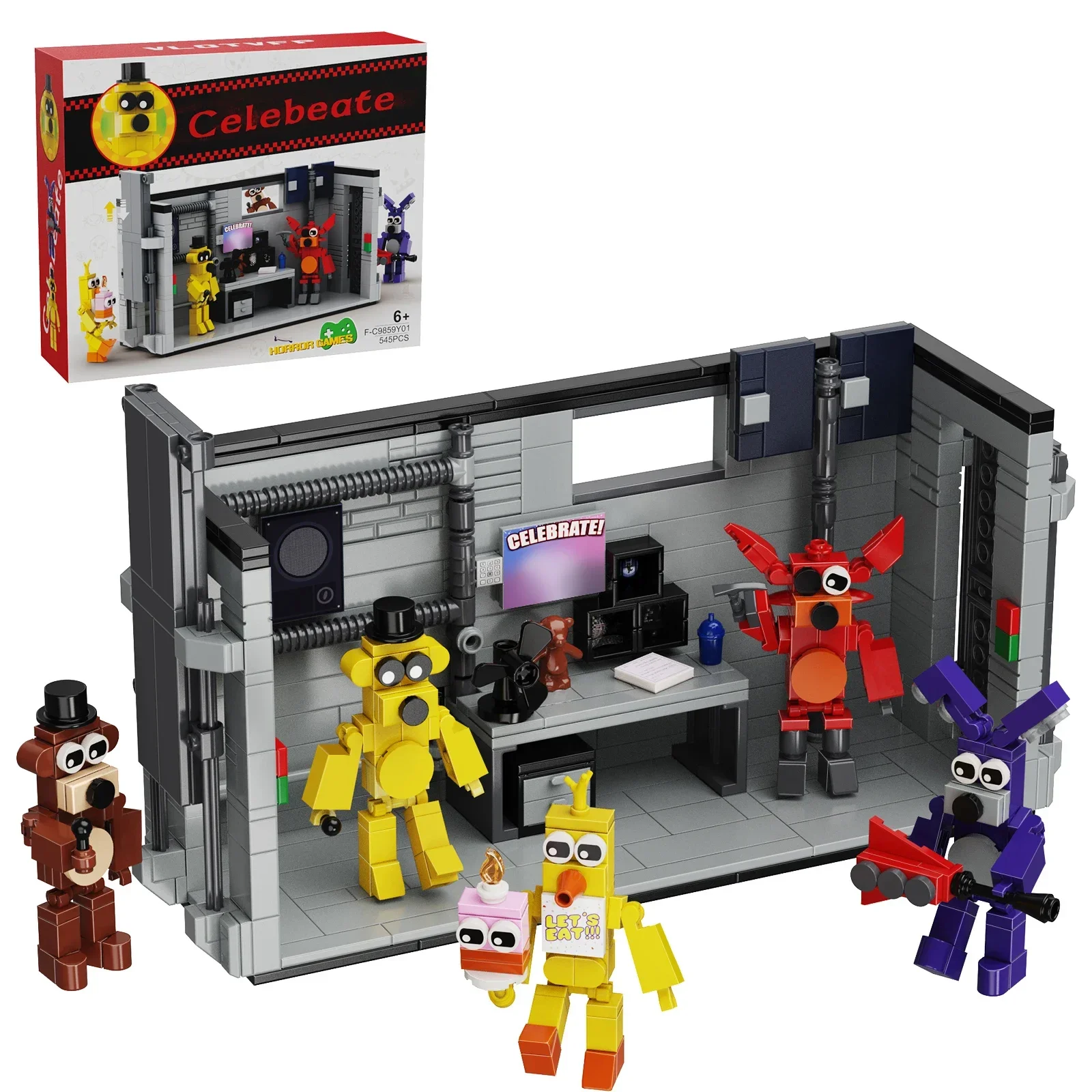 MOC Ideas Movie Series Freddyed Stage Doll Building Blocks Set Horror Nights Game Freddyed Stage Model DIY Kid Toy Birthday Gift
MOC Ideas Movie Series Freddyed Stage Doll Building Blocks Set Horror Nights Game Freddyed Stage Model DIY Kid Toy Birthday Gift