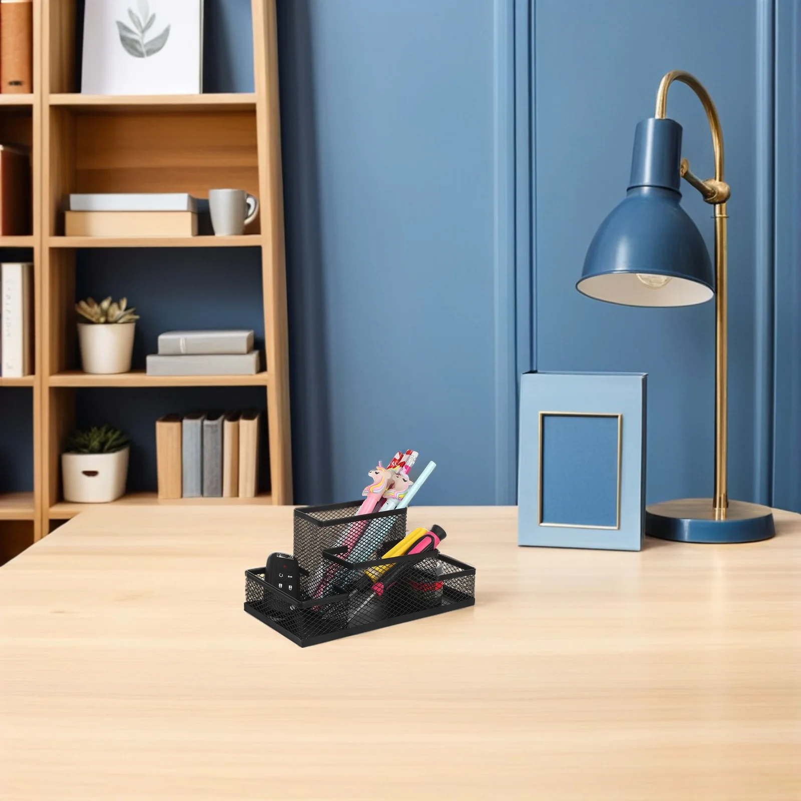 Metal Mesh Table Organizer Black Sturdy Desktop Stationery Pen Holder Container Office Supplies Storage Case for Cosmetics Keys
Metal Mesh Table Organizer Black Sturdy Desktop Stationery Pen Holder Container Office Supplies Storage Case for Cosmetics Keys