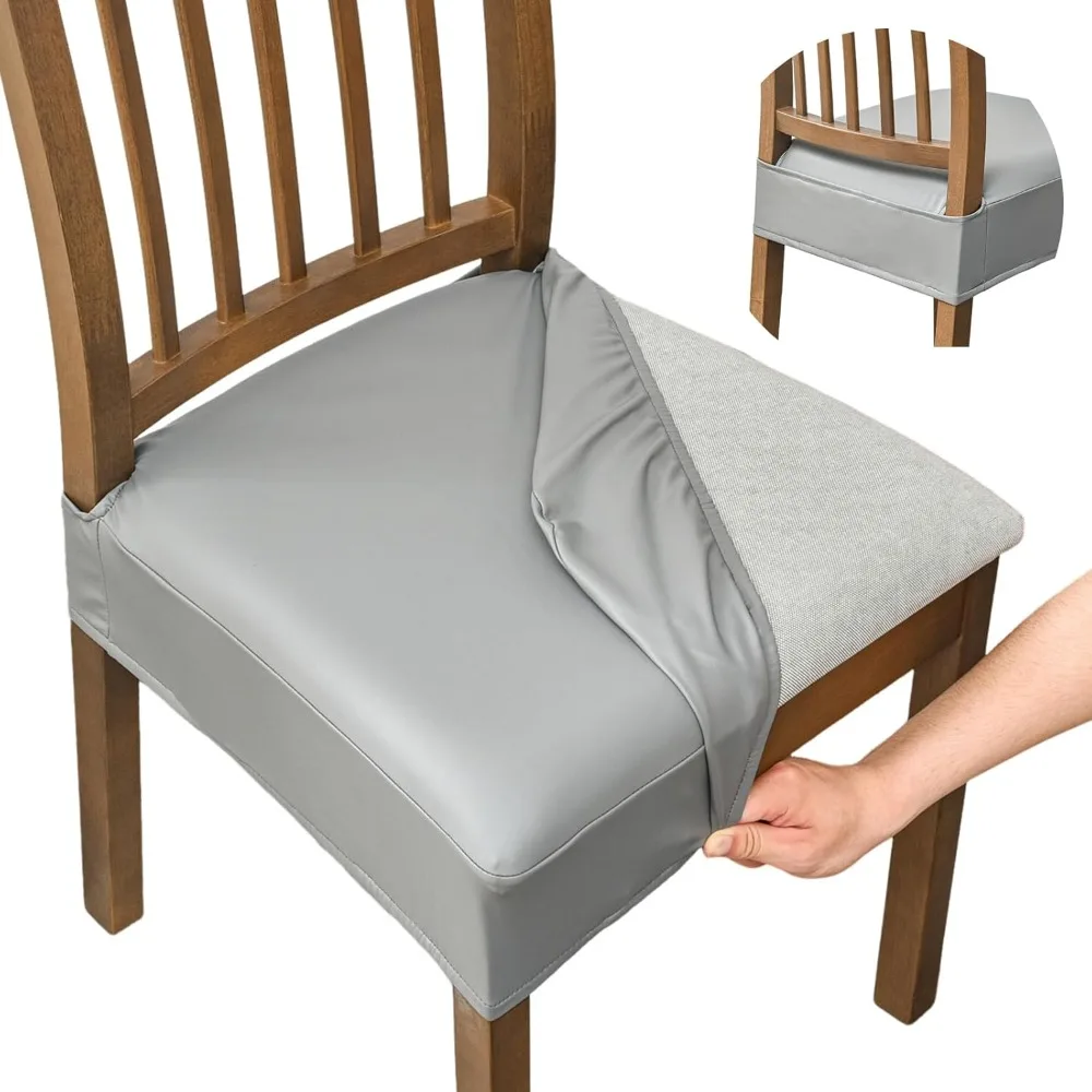 Набор из 4 водонепроницаемых чехлов для обеденных стульев из искусственной кожи, эластичных, мягких, съемных, моющихся чехлов для сидений
Набор из 4 водонепроницаемых чехлов для обеденных стульев из искусственной кожи, эластичных, мягких, съемных, моющихся чехлов для сидений