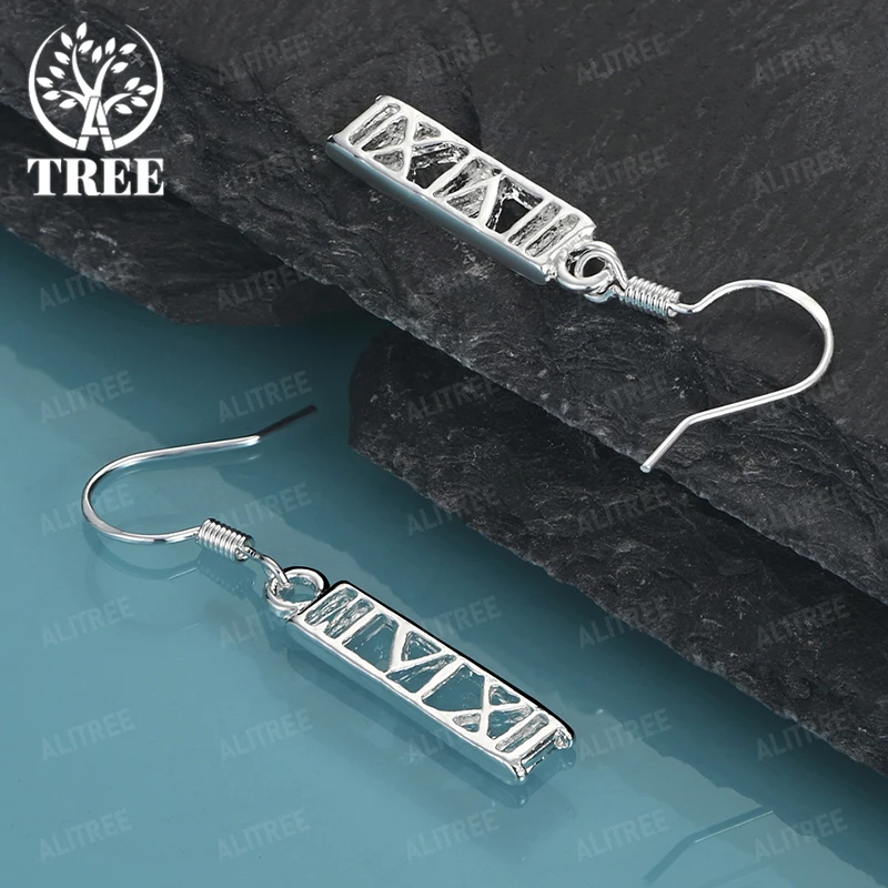 Roman Numeral Square Pendant 925 Sterling Silver Drop Earrings For Women Party Wedding Birthday Gift Fashion Jewelry Accessories
Roman Numeral Square Pendant 925 Sterling Silver Drop Earrings For Women Party Wedding Birthday Gift Fashion Jewelry Accessories