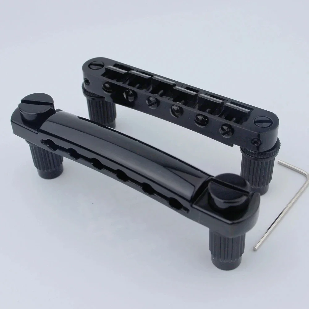 Tune-O-Matic LP SG Electric Guitar Bridge +Guitar Stop Bar Tailpiece with Anchors And Studs for LP SG Guitars
Tune-O-Matic LP SG Electric Guitar Bridge +Guitar Stop Bar Tailpiece with Anchors And Studs for LP SG Guitars