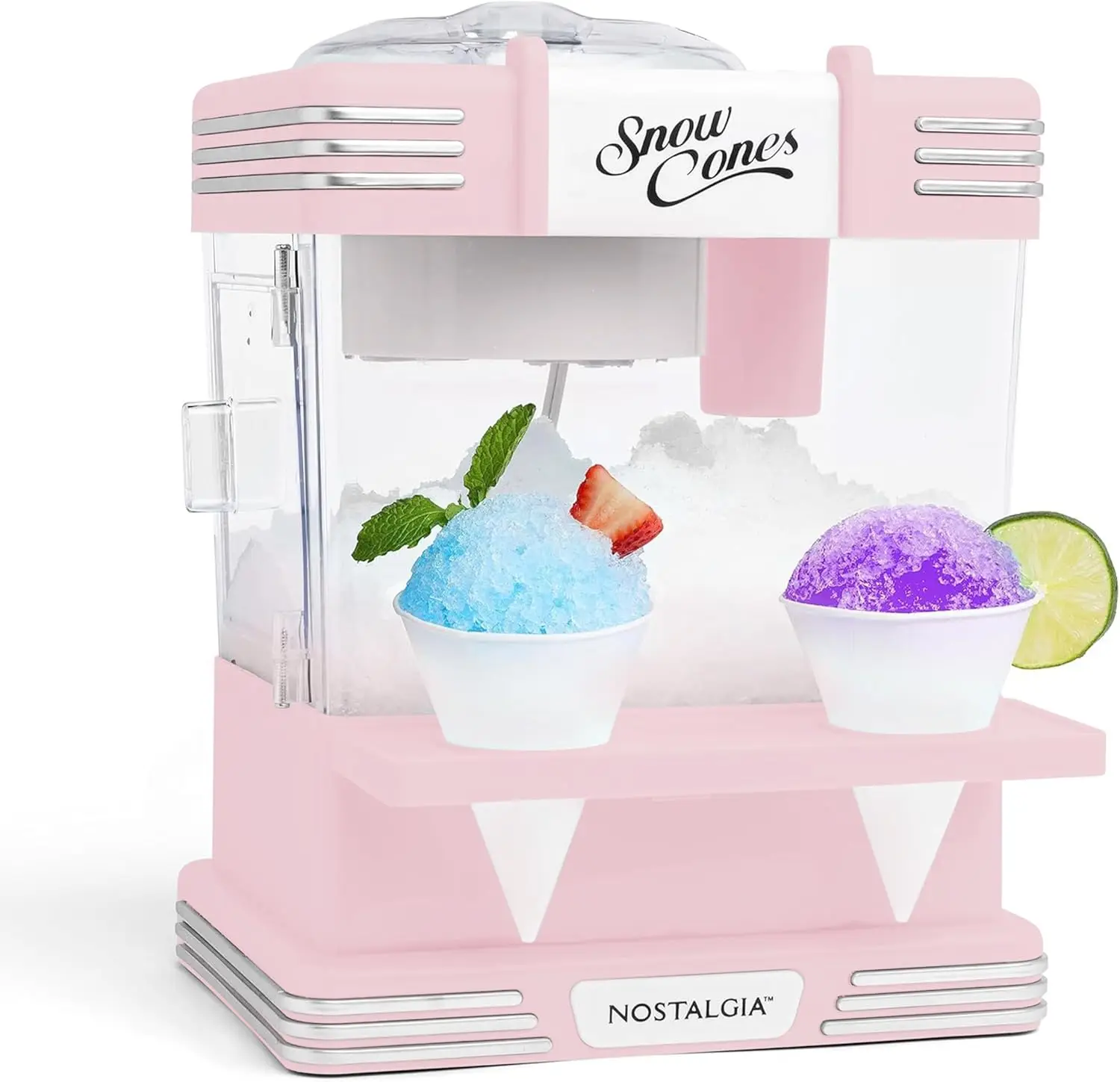 Retro Snow Cone Maker – Countertop 5-qt Shaved Ice Machine – Stainless Steel Blades – Includes 2 Reusable Cups, Ice S
Retro Snow Cone Maker – Countertop 5-qt Shaved Ice Machine – Stainless Steel Blades – Includes 2 Reusable Cups, Ice S