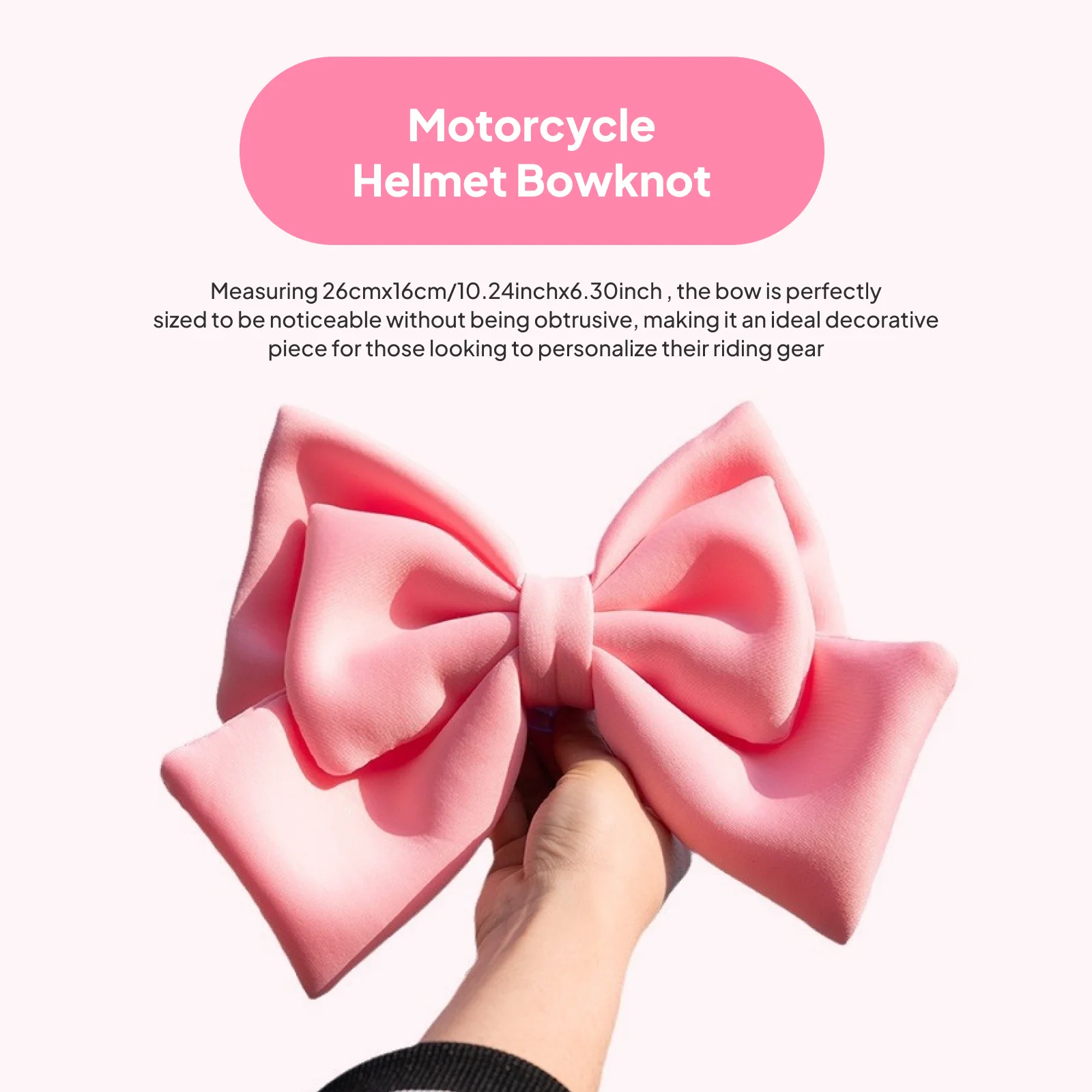 Creative Motorcycle Helmet Bowknot Decor Suitable for Classic Riding Bicycle and Safety Helmets
Creative Motorcycle Helmet Bowknot Decor Suitable for Classic Riding Bicycle and Safety Helmets