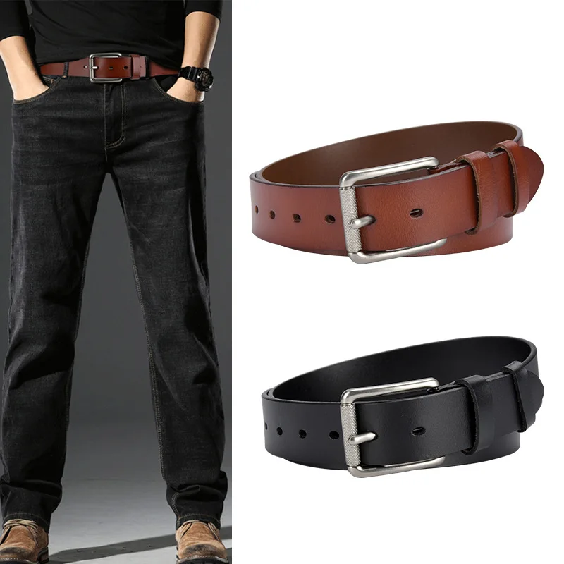 Vintage Men's Fashion Real Leather Belt Needle Buckle Cowhide Belt High-end Men's Casual Belt
Vintage Men's Fashion Real Leather Belt Needle Buckle Cowhide Belt High-end Men's Casual Belt