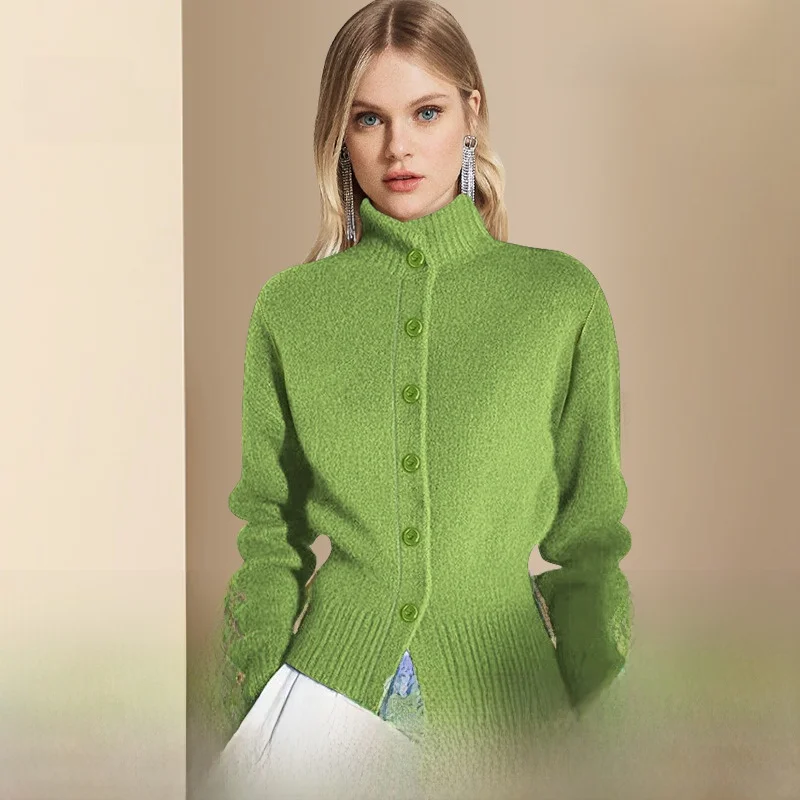 Diffie Rieger een Knitted Open Cardigan Women's Sle Single Button Design Autumn New Faion Sweater Commute Simple Slim Fit
Diffie Rieger een Knitted Open Cardigan Women's Sle Single Button Design Autumn New Faion Sweater Commute Simple Slim Fit