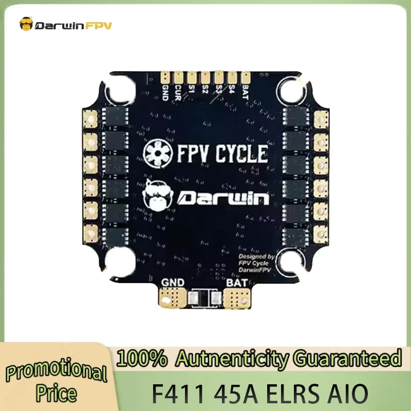 DarwinFPV F411 45A ELRS AIO W/ ELRS 2.4G for CineApe35 Supports O3/VISTA/HDZERO/Avatar RC Parts
DarwinFPV F411 45A ELRS AIO W/ ELRS 2.4G for CineApe35 Supports O3/VISTA/HDZERO/Avatar RC Parts
