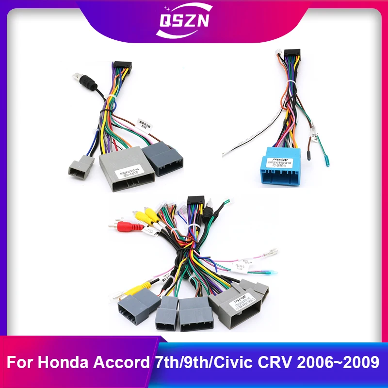 16 Pin Car Radio Wiring Harness Adapter For Honda Accord 7th/9th/Civic CRV 2006~2009 Android Car Radio Power Cable Multimedia
16 Pin Car Radio Wiring Harness Adapter For Honda Accord 7th/9th/Civic CRV 2006~2009 Android Car Radio Power Cable Multimedia