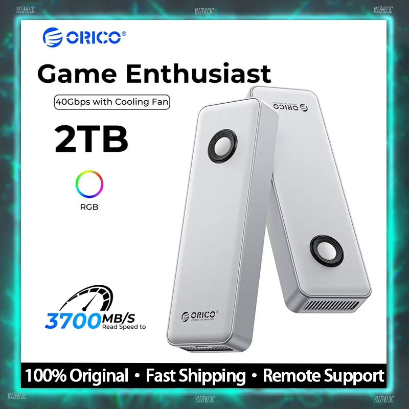 ORICO R3700 Portable SSD 1TB 2TB 4TB – USB4 40Gbps External Solid State Drive with RGB Ring Built-in Cooling Fan Aluminum Alloy
ORICO R3700 Portable SSD 1TB 2TB 4TB – USB4 40Gbps External Solid State Drive with RGB Ring Built-in Cooling Fan Aluminum Alloy