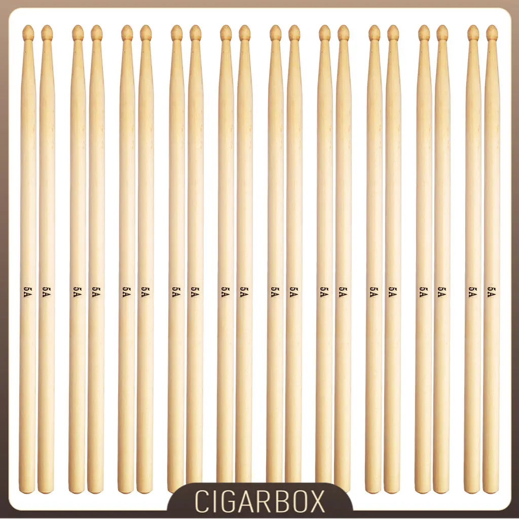 10 Pairs/20pcs of Maple Wood Oval Tip Drum Sticks 5A Drumsticks16 Inch Length Drum Set Percussion Instrument Accessories
10 Pairs/20pcs of Maple Wood Oval Tip Drum Sticks 5A Drumsticks16 Inch Length Drum Set Percussion Instrument Accessories