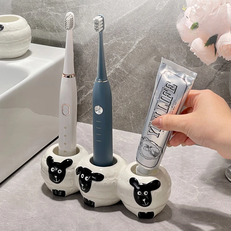 Ceramic Toothbrush Holder Creative Sheep Shape Toothbrush Rack Bathroom Supplies Dental Storage Base Bathroom Accessories 2024
Ceramic Toothbrush Holder Creative Sheep Shape Toothbrush Rack Bathroom Supplies Dental Storage Base Bathroom Accessories 2024