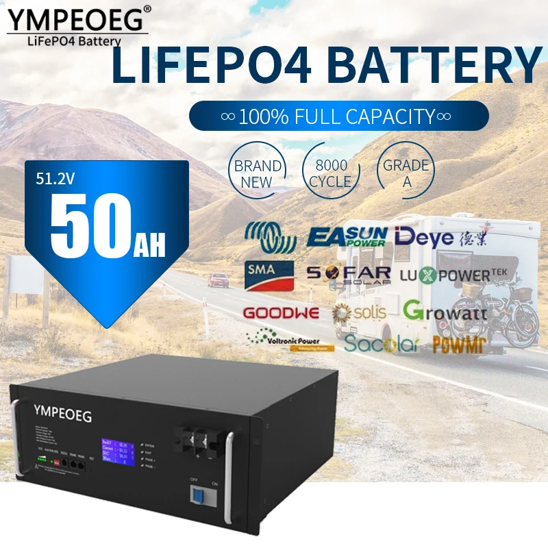 100% полная емкость 48 В 50 Ач LiFePO4 аккумулятор 2,56 кВтч Совершенно новый класс A 8000 циклов Встроенный BMS Home Enengy Storage
100% полная емкость 48 В 50 Ач LiFePO4 аккумулятор 2,56 кВтч Совершенно новый класс A 8000 циклов Встроенный BMS Home Enengy Storage