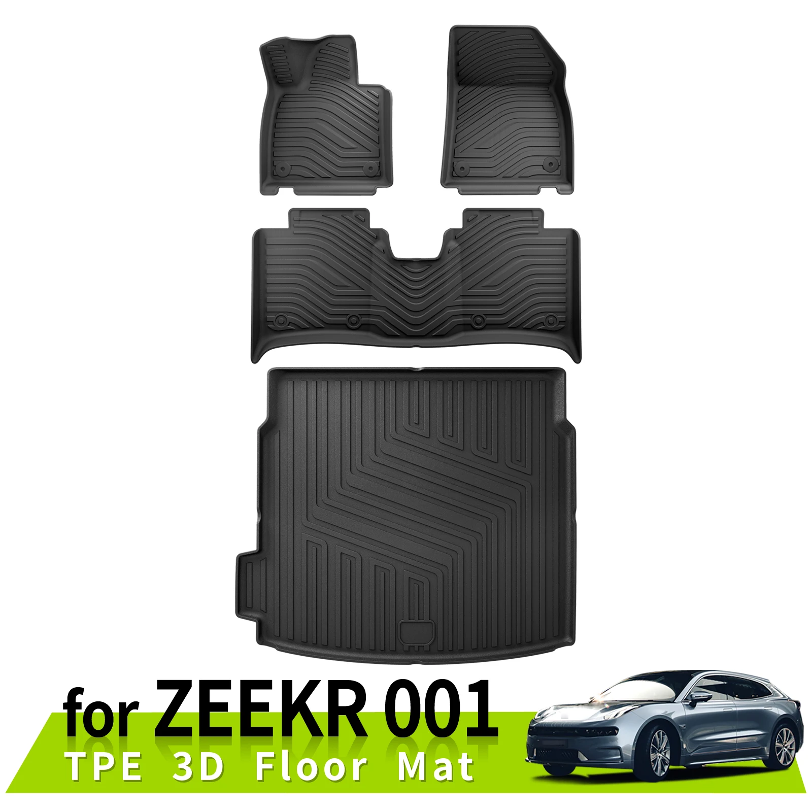3D Floor Mats Trunk Pad for ZEEKR 001 All-Weather Anti-Slip Waterproof Accessories TPE Left Hand Driving
3D Floor Mats Trunk Pad for ZEEKR 001 All-Weather Anti-Slip Waterproof Accessories TPE Left Hand Driving