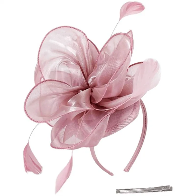 Organza Feather Bridal Headband Clip Horse Racing Tea Party Stage Hair Ornament
Organza Feather Bridal Headband Clip Horse Racing Tea Party Stage Hair Ornament