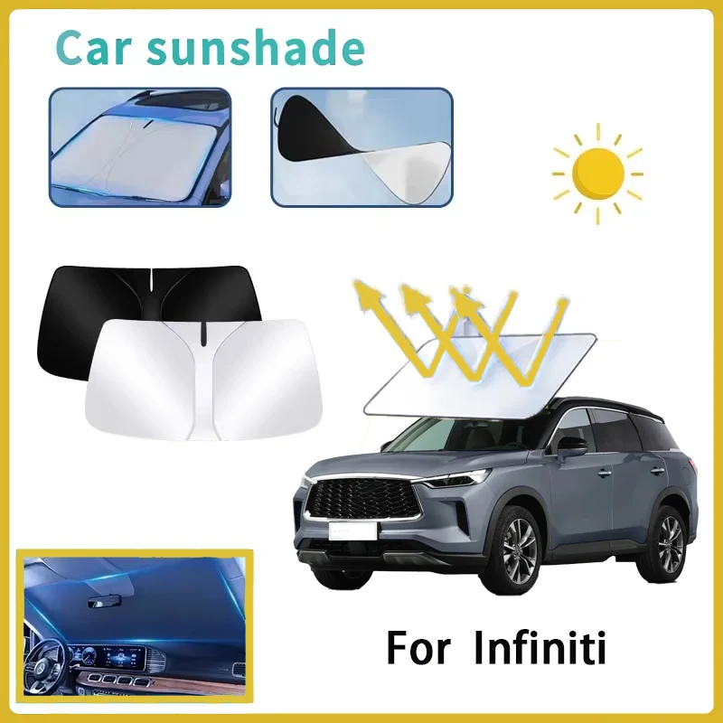 Suitable for Infiniti car shade front shield Q50L QX50 GX60 Q701 sun protection and heat insulation for easy storage
Suitable for Infiniti car shade front shield Q50L QX50 GX60 Q701 sun protection and heat insulation for easy storage