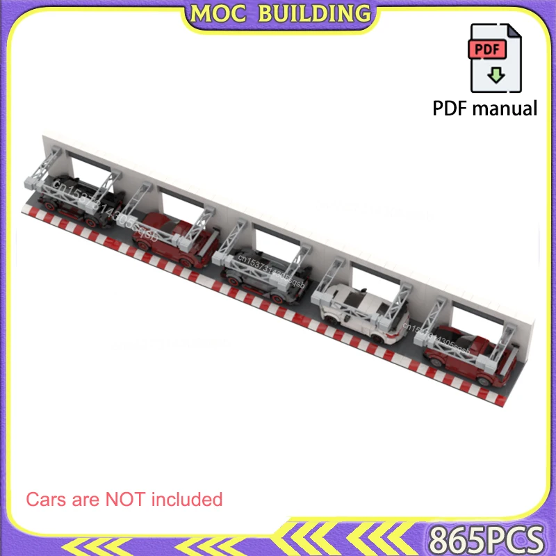 Pit Lane Display Stand for 8-stud Wide Racing Cars Support Holder MOC Building Blocks Toys Technology Construction Gift
Pit Lane Display Stand for 8-stud Wide Racing Cars Support Holder MOC Building Blocks Toys Technology Construction Gift