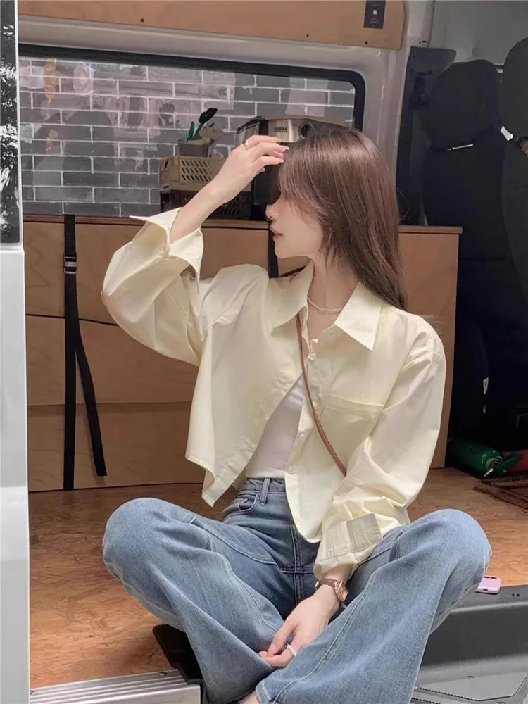 Long Sleeve Shirts Womens Cotton Oversized Button Down Tops Slim Fit Elegant Office Minimalist Retro Commuting Feminine Spring
Long Sleeve Shirts Womens Cotton Oversized Button Down Tops Slim Fit Elegant Office Minimalist Retro Commuting Feminine Spring