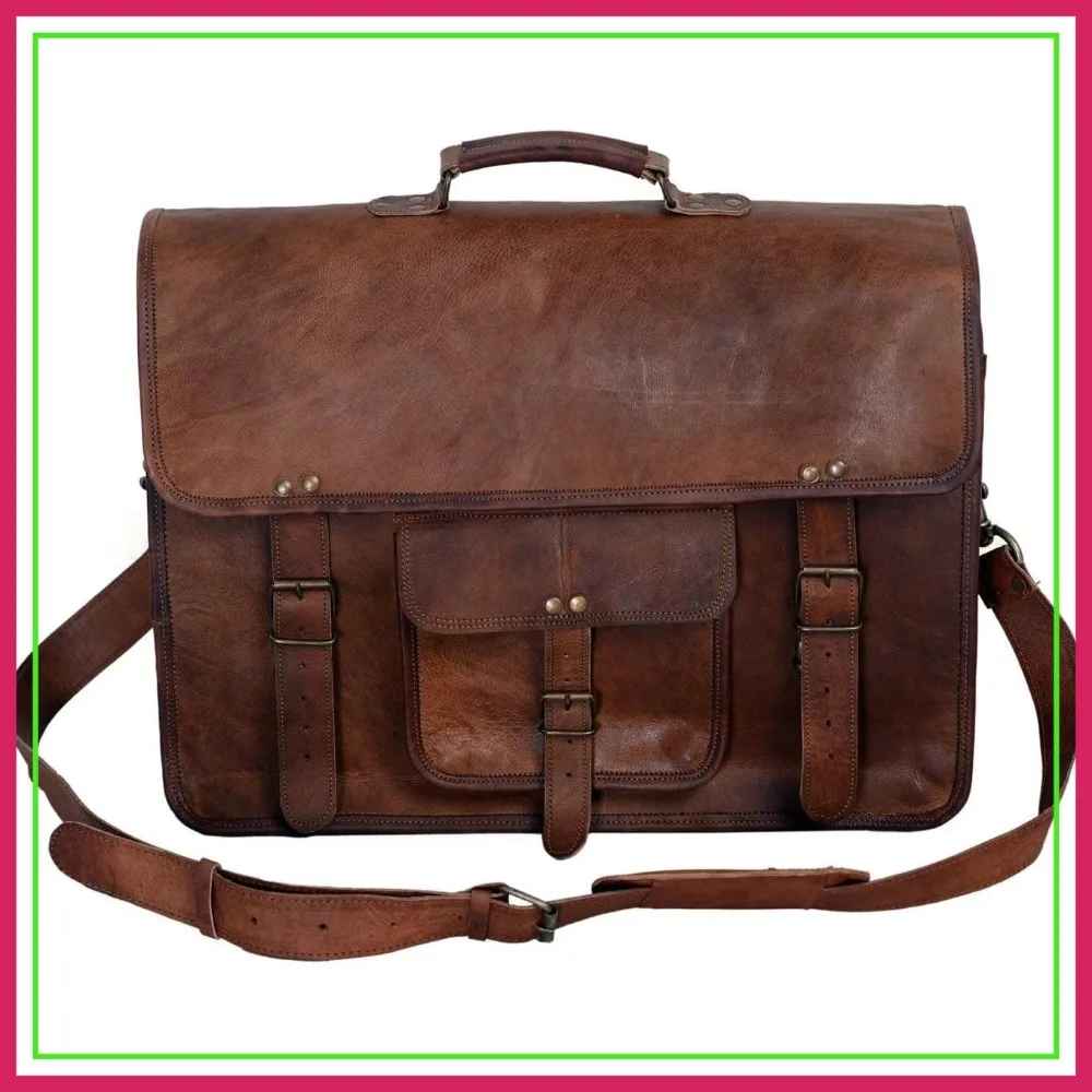 Leather Briefcase for Men 18 Inch Laptop Messenger Bag Office Satchel Computer Bag
Leather Briefcase for Men 18 Inch Laptop Messenger Bag Office Satchel Computer Bag