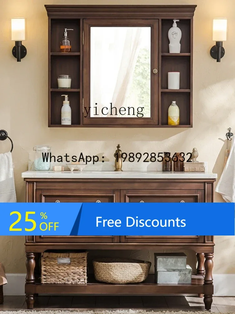 LYY Solid Wood Rubber Wood Bathroom Vanity Countertop Washbasin Wash Basin Combination
LYY Solid Wood Rubber Wood Bathroom Vanity Countertop Washbasin Wash Basin Combination