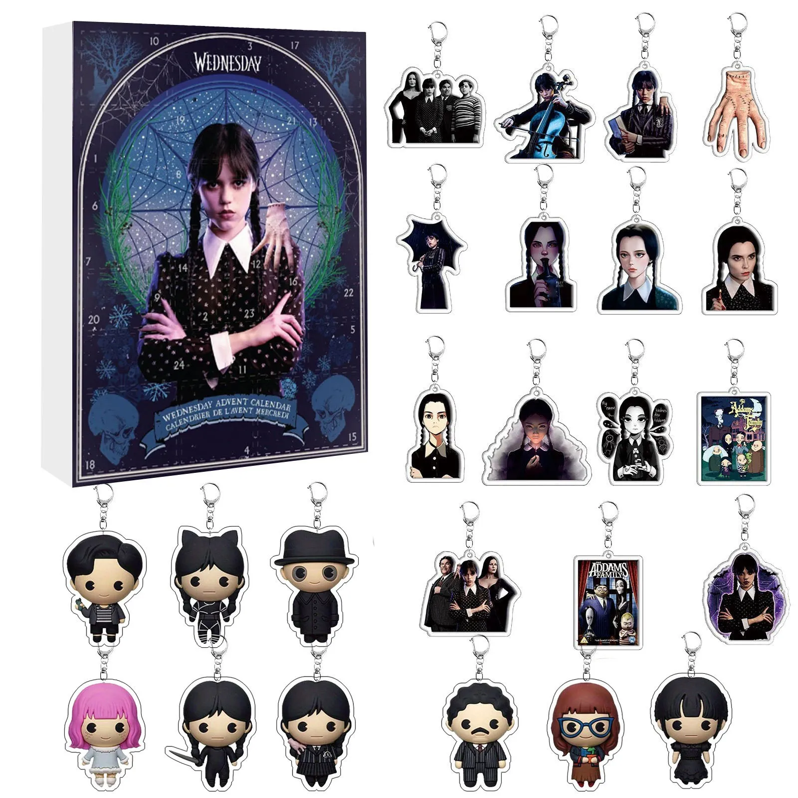Wednesday Advent Calendar 2025 24th Christmas Calendar Christmas Tree Ornament Acrylic Keychain
Wednesday Advent Calendar 2025 24th Christmas Calendar Christmas Tree Ornament Acrylic Keychain