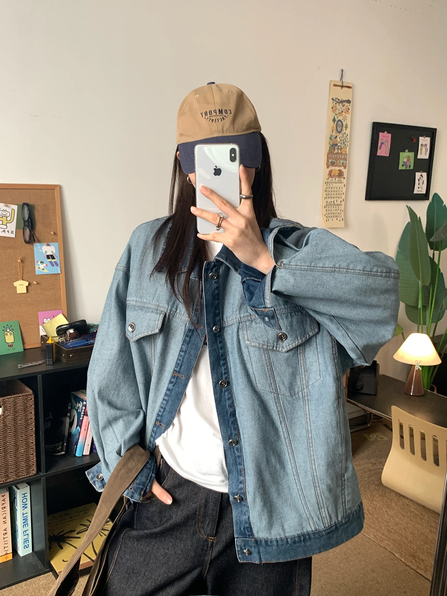 GAORAN Oversize Denim Jacket Women's Casual Long Sleeve Reversed Design Versatile Spring New Style Cotton Polyester Blend
GAORAN Oversize Denim Jacket Women's Casual Long Sleeve Reversed Design Versatile Spring New Style Cotton Polyester Blend