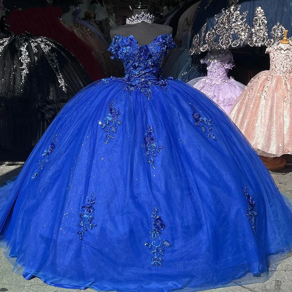 Angelsbridep Crystal Royal Blue Quinceanera Dresses 2024 Ball Gown 3D Floral Sweet 16 Dresses Birthday Party Custom
Angelsbridep Crystal Royal Blue Quinceanera Dresses 2024 Ball Gown 3D Floral Sweet 16 Dresses Birthday Party Custom
