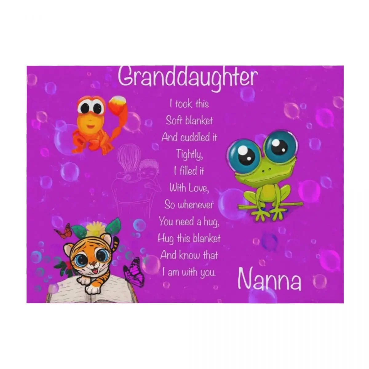 To Granddaughter, love from Nanna, cuddle blanket Throw Blanket warm winter Custom Shaggy manga Blankets
To Granddaughter, love from Nanna, cuddle blanket Throw Blanket warm winter Custom Shaggy manga Blankets