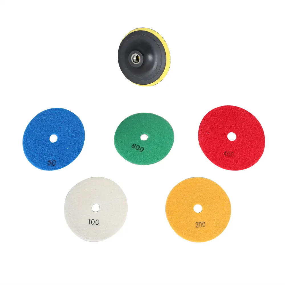 5 Inch Diamond Concrete Polishing Pads Wet Dry Set For Quartz Marble Stone
5 Inch Diamond Concrete Polishing Pads Wet Dry Set For Quartz Marble Stone
