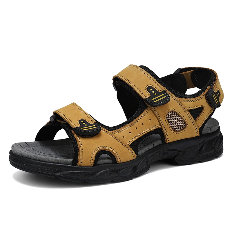 Brand Classic Mens Sandals Summer Genuine Leather Sandals Men Outdoor Casual Lightweight Sandal Fashion Men Sneakers Size 38-46
Brand Classic Mens Sandals Summer Genuine Leather Sandals Men Outdoor Casual Lightweight Sandal Fashion Men Sneakers Size 38-46