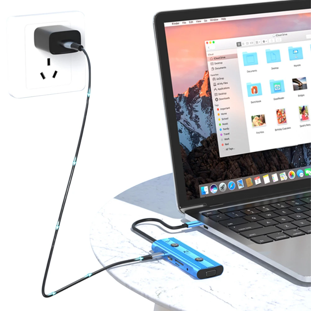 AI Multiport Adapter with USB 3.0 & PD 3.0 Ports USB C Splitter USB C Dongle for Laptop PC Desktop and More
AI Multiport Adapter with USB 3.0 & PD 3.0 Ports USB C Splitter USB C Dongle for Laptop PC Desktop and More