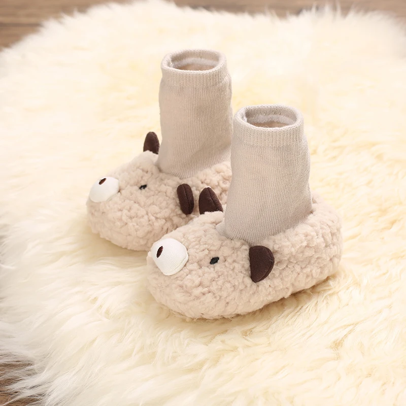 Cartoon Cute Baby Children's Shoes Men's and Women's Flat Shoes Elastic Rope Plush Warm and Comfortable Socks Shoes 0-18M
Cartoon Cute Baby Children's Shoes Men's and Women's Flat Shoes Elastic Rope Plush Warm and Comfortable Socks Shoes 0-18M