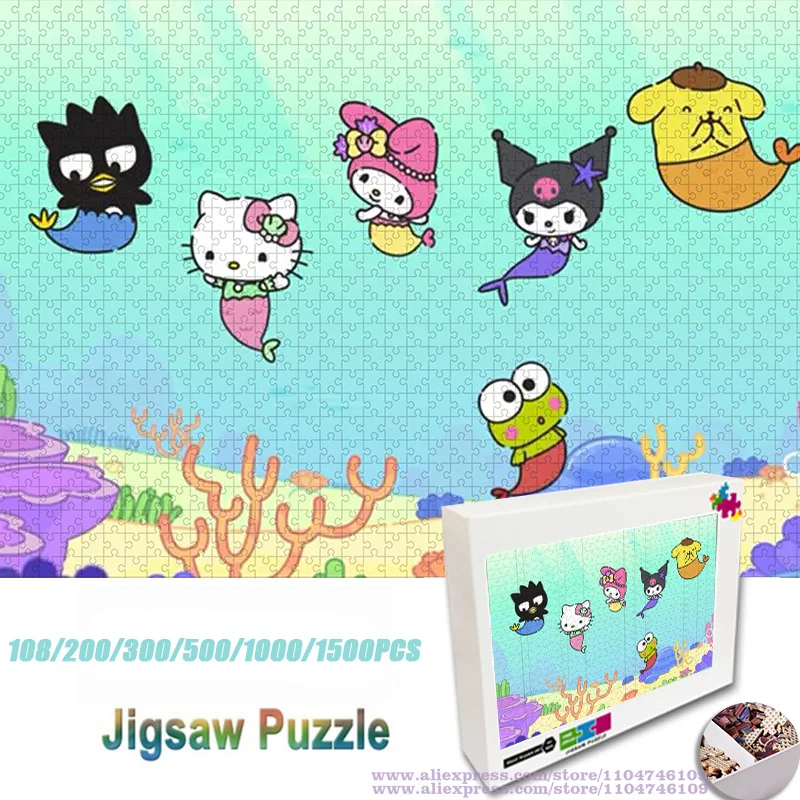 Sanrio Characters Puzzle Jigsaw Cartoon Anime 108/200/300/500/1000/1500Pcs Intelligence Puzzles for Kids Home Decoration
Sanrio Characters Puzzle Jigsaw Cartoon Anime 108/200/300/500/1000/1500Pcs Intelligence Puzzles for Kids Home Decoration